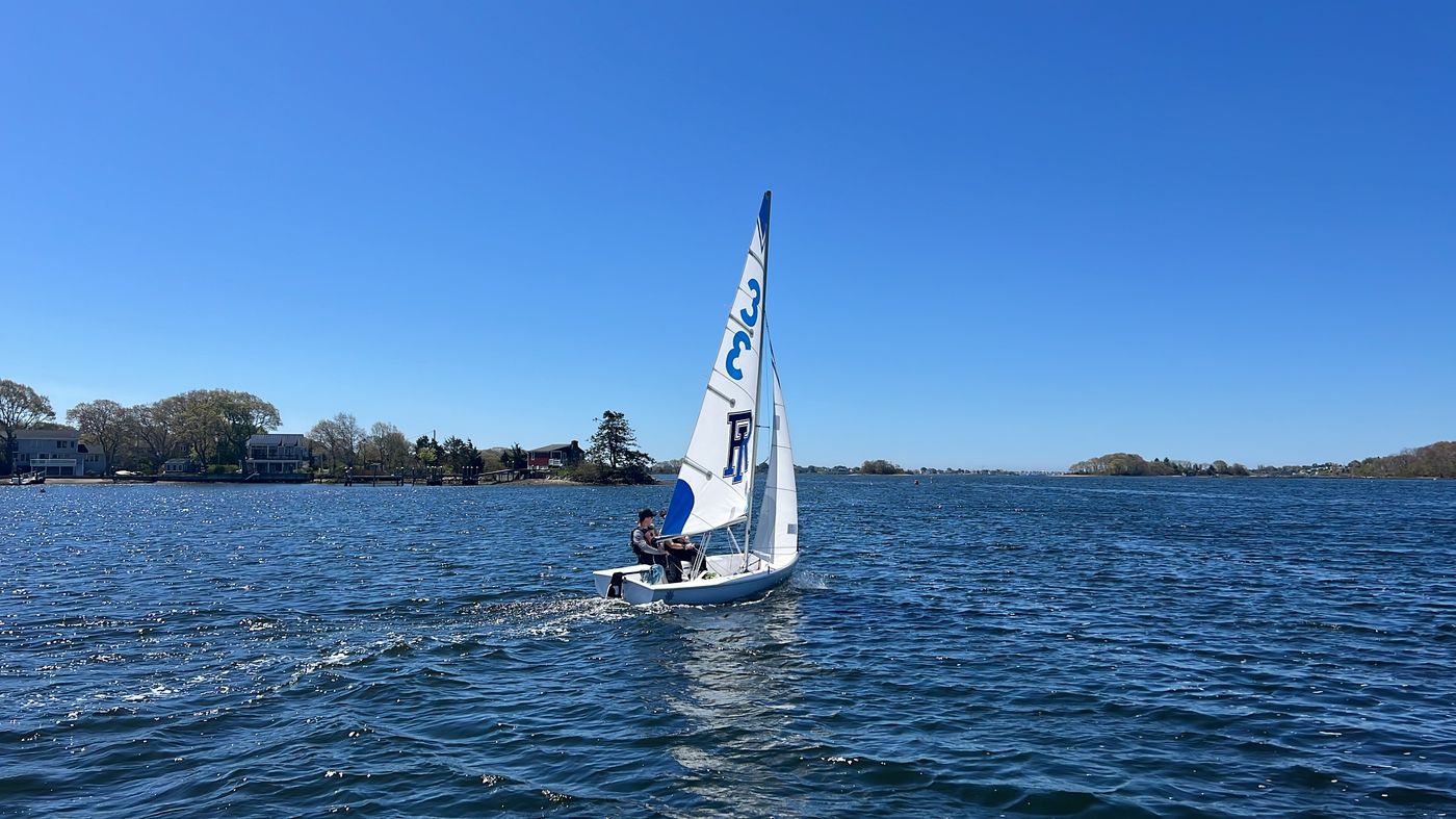 URI Sailing team on the water